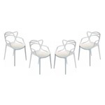 Ficha técnica e caractérísticas do produto Conjunto 4 Cadeiras Umix 400 Branca