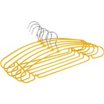 Ficha técnica e caractérísticas do produto Conjunto 6 Cabides Metal/pvc Ogza Amarelo