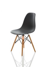 Ficha técnica e caractérísticas do produto Cadeira Charles Eames Eiffel DSW Cinza Escuro - Brs Decor