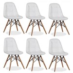 Ficha técnica e caractérísticas do produto Conjunto 6 Cadeiras Eiffel Botonê Eames Dsw Branca
