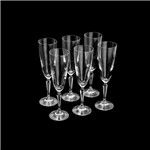 Ficha técnica e caractérísticas do produto Conjunto 6 Taças para Champagne de Cristal Ivana 170ml - Rojemac