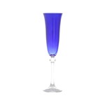 Ficha técnica e caractérísticas do produto Conjunto 6 Taças para Champagne de Vidro Alexandra 190ml Rojemac Azul
