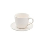 Ficha técnica e caractérísticas do produto Conjunto 6 Xícaras de Chá de Porcelana com Píres Luiza 180Ml - F9-30379 - Branco