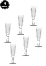 Ficha técnica e caractérísticas do produto Conjunto 6pçs Taças Rojemac para Champagne Bico de Jaca Transparente 185Ml Bon Gourmet