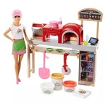 Ficha técnica e caractérísticas do produto Conjunto Barbie Pizzaiola 30cm Fhr09 - Mattel