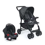 Ficha técnica e caractérísticas do produto Conjunto Burigotto Carrinho de Bebê Tempus + Cadeira Touring Evolution SE - Cinza