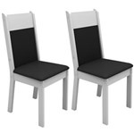 Ficha técnica e caractérísticas do produto Conjunto 2 Cadeiras 4280cm Madesa - Branco