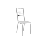 Ficha técnica e caractérísticas do produto Conjunto 2 Cadeiras Carraro 1722 Cromada Napa Branco