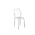 Ficha técnica e caractérísticas do produto Conjunto 2 Cadeiras Carraro 1716 Cromada Tecil Branco