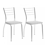 Ficha técnica e caractérísticas do produto Conjunto 2 Cadeiras Coronel Carraro Fantasia Branco