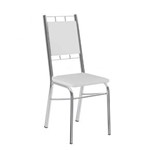Ficha técnica e caractérísticas do produto Conjunto 2 Cadeiras de Aço 1724 Carraro Branco/Cromado
