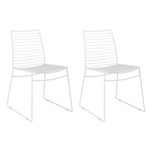 Ficha técnica e caractérísticas do produto Conjunto 2 Cadeiras de Jantar 1712 - Branco