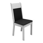 Ficha técnica e caractérísticas do produto Conjunto 2 Cadeiras de Jantar 4280M Courino Madesa - Branco