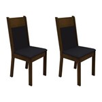 Ficha técnica e caractérísticas do produto Conjunto - Cadeiras de Jantar 4280M - Courino Madesa - Imbuia
