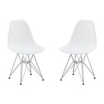 Ficha técnica e caractérísticas do produto Conjunto 2 Cadeiras Eames PP - Branco