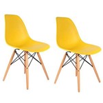 Conjunto 2 Cadeiras Eiffel Eames Dsw Amarela