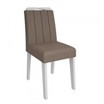 Ficha técnica e caractérísticas do produto Conjunto 2 Cadeiras Elisa Branco/Pluma Cimol