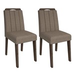 Conjunto 2 Cadeiras Elisa Cimol Marrocos/canela