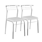 Ficha técnica e caractérísticas do produto Conjunto 2 Cadeiras em Aço 170820668 - Carraro - Branco