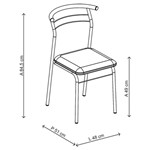 Ficha técnica e caractérísticas do produto Conjunto 2 Cadeiras em Aço 170820764 Branco Fantasia/cromado - Carraro