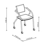 Ficha técnica e caractérísticas do produto Conjunto 2 Cadeiras em Aço 171300005 Branco/cromado - Carraro