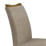 Ficha técnica e caractérísticas do produto Conjunto 2 Cadeiras Estofadas Pampulha Leifer Canela/Linho Bege
