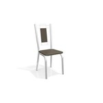 Ficha técnica e caractérísticas do produto Conjunto 2 Cadeiras Florença Cromadas 2C005CR Kappesberg - MARROM