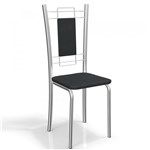Ficha técnica e caractérísticas do produto Conjunto 2 Cadeiras Florença Crome 2C005CR-110 Preto - Kappesberg - Kappesberg