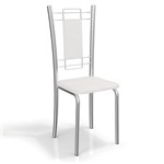 Ficha técnica e caractérísticas do produto Conjunto 2 Cadeiras Florença Crome Kappesberg Branco