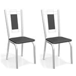 Ficha técnica e caractérísticas do produto Conjunto 2 Cadeiras Florença Preto