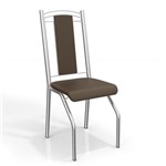 Ficha técnica e caractérísticas do produto Conjunto 2 Cadeiras Genebra Crome 2C065CR-21 Marrom - Kappesberg - Kappesberg