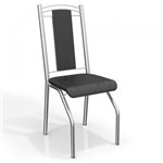 Ficha técnica e caractérísticas do produto Conjunto 2 Cadeiras Genebra Crome 2C065CR-110 Preto - Kappesberg - Kappesberg