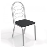 Ficha técnica e caractérísticas do produto Conjunto 2 Cadeiras Holanda Crome 2C009CR-110 Preto - Kappesberg - Kappesberg