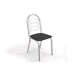 Ficha técnica e caractérísticas do produto Conjunto 2 Cadeiras Holanda Crome - Preto