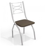 Ficha técnica e caractérísticas do produto Conjunto 2 Cadeiras Itália Crome 2C018CR-21 Marrom - Kappesberg - Kappesberg