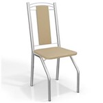 Ficha técnica e caractérísticas do produto Conjunto 2 Cadeiras Kappesberg Crome Genebra - Bege