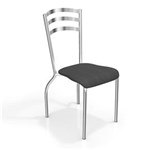 Ficha técnica e caractérísticas do produto Conjunto 2 Cadeiras Kappesberg Crome Holanda - Cinza