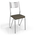 Ficha técnica e caractérísticas do produto Conjunto 2 Cadeiras Kappesberg Crome Nápoles - Cinza Verde