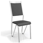 Ficha técnica e caractérísticas do produto Conjunto 2 Cadeiras Londres Crome 2C056CR-110 Preto - Kappesberg - Kappesberg