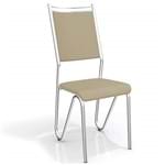 Ficha técnica e caractérísticas do produto Conjunto 2 Cadeiras Londres Crome 2C056CR-16 Nude - Kappesberg