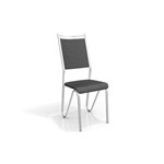 Ficha técnica e caractérísticas do produto Caixa C/ 2 Cadeiras Kappesberg Londres 2c056cr - Cor Cromada - Assento Preto 110