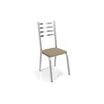 Ficha técnica e caractérísticas do produto Conjunto 2 Cadeiras Metal Alemanha Kappesberg Cromado/capuccino