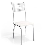 Ficha técnica e caractérísticas do produto Conjunto 2 Cadeiras Munique Crome Kappesberg Branco