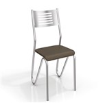 Ficha técnica e caractérísticas do produto Conjunto 2 Cadeiras Nápoles Crome 2C045CR-21 Marrom - Kappesberg