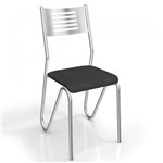 Ficha técnica e caractérísticas do produto Conjunto 2 Cadeiras Nápoles Crome 2C045CR-110 Preto - Kappesberg - Kappesberg