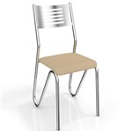 Ficha técnica e caractérísticas do produto Conjunto 2 Cadeiras Nápoles Crome 2C045CR-16 Nude - Kappesberg - Kappesberg