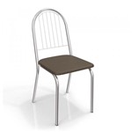 Ficha técnica e caractérísticas do produto Conjunto 2 Cadeiras Noruega Crome 2C077CR-21 Marrom - Kappesberg - Kappesberg