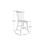 Ficha técnica e caractérísticas do produto Conjunto 2 Cadeiras para Cozinha Country Ecomóveis Branco