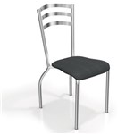 Ficha técnica e caractérísticas do produto Conjunto 2 Cadeiras Portugal Crome Kappesberg Preto