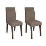 Conjunto 2 Cadeiras Suede Milena Cimol Marrocos/Pluma